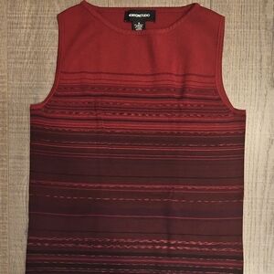 Orton Studio Women's Red Sleeveless Top